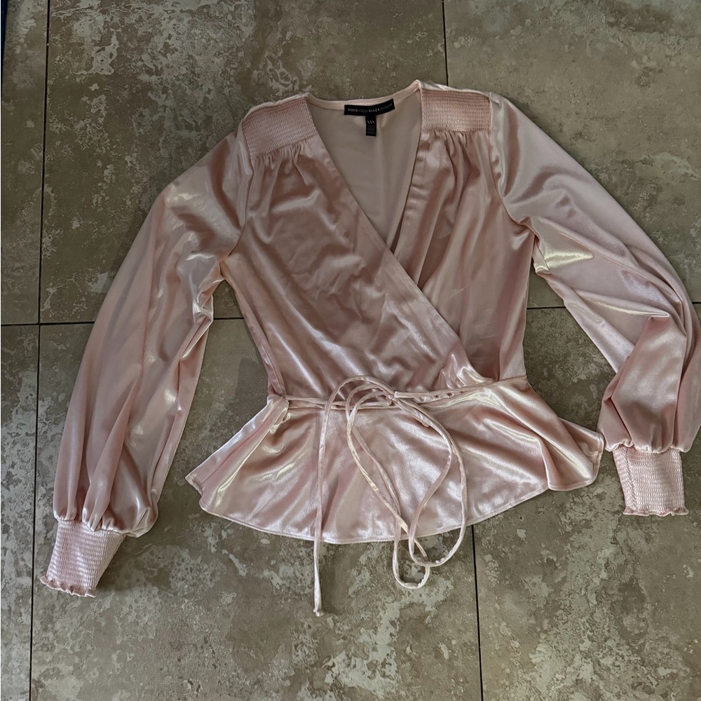 Elegant Pink Wrap Top